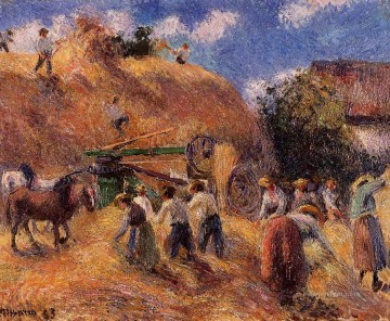 Camille Pissarro Painting - la cosecha 1883 Camille Pissarro
